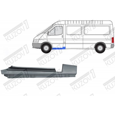 Порог (левый) POTRYKUS для FORD TRANSIT 1986-1991 - фото