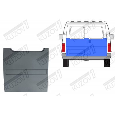 Дверь Задняя Правая (распашная) POTRYKUS для FORD TRANSIT 1994-2000 - фото