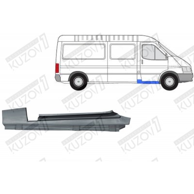 Порог (правый) POTRYKUS для FORD TRANSIT 1986-1991 - фото