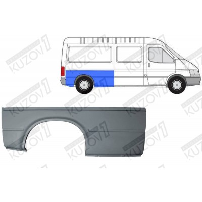 Крыло Заднее (правое) POTRYKUS для FORD TRANSIT 1994-2000 - фото
