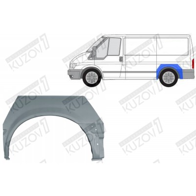 Арка задняя (левая) POTRYKUS для FORD TRANSIT 2000-2006 - фото