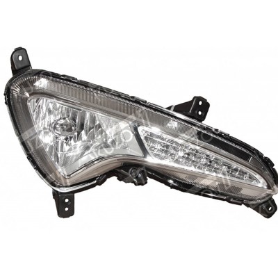 Противотуманная фара (правая) TYC для HYUNDAI SOLARIS 2014-2017 - фото