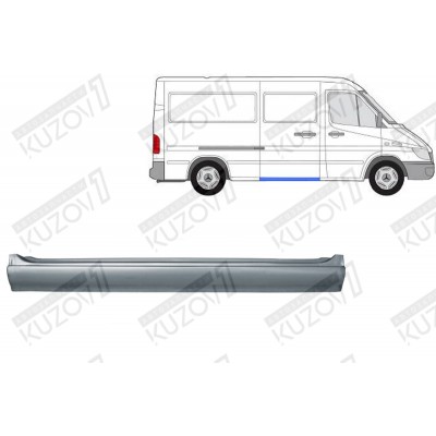 Порог (правый) Klokkerholm для Mercedes Sprinter 2000-2006 - фото