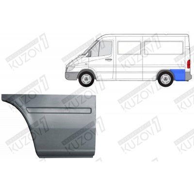 Крыло Заднее (левое) Задняя Часть POTRYKUS для Mercedes Sprinter 1995-2000 - фото