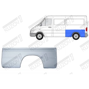 КРЫЛО ЗАДНЕЕ (ЛЕВОЕ) РЕМКОМПЛЕКТ, 66 СМ, ОРИГИНАЛ, 0.8 ММ, ПОЛЬША