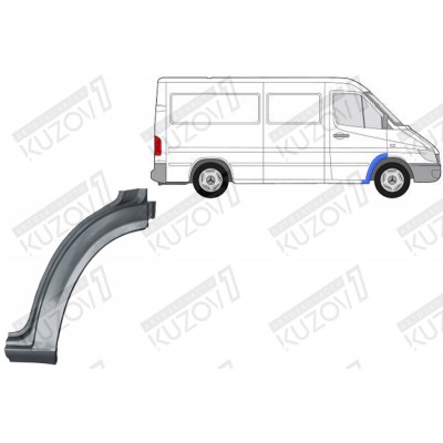 Арка Передняя, Задняя, (правая) POTRYKUS для Mercedes Sprinter 2000-2006 - фото