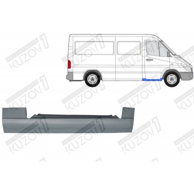 Порог (правый) POTRYKUS для Mercedes Sprinter 2000-2006 - фото