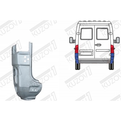 Панель Задняя, POTRYKUS для Mercedes Sprinter 2000-2006 - фото