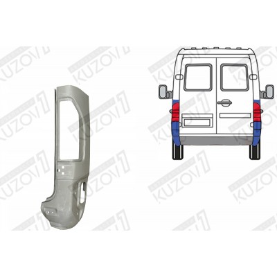 Панель Задняя, POTRYKUS для Mercedes Sprinter 1995-2000 - фото