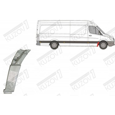 Арка Передняя, Задняя Часть, (правая) Potrykus для Mercedes Sprinter 2006-2013 - фото