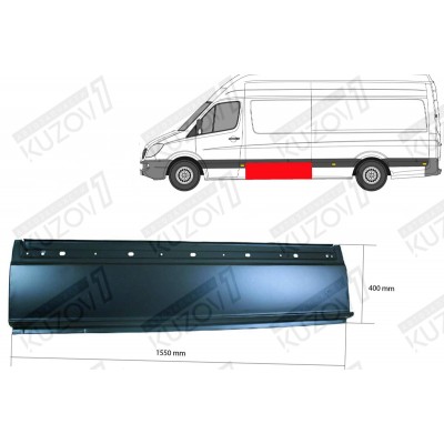 Панель Боковая (левая)За Водительской Дверью, 40 См Klokkerholm для Volkswagen CRAFTER 2006-2016 - фото