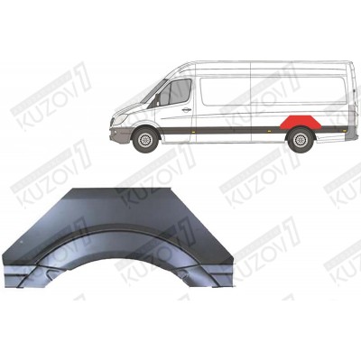 Арка задняя (левая) Klokkerholm для Volkswagen CRAFTER 2006-2016 - фото