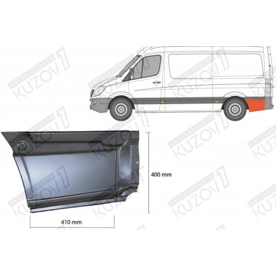 Крыло Заднее (левое) Klokkerholm для Volkswagen CRAFTER 2006-2016 - фото