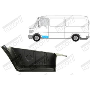 СТУПЕНЬ ПЕРЕДНЕЙ ДВЕРИ (ЛЕВОЙ) НИЖНЯЯ+ВЕРХНЯЯ ЧАСТЬ, КОМПЛЕКТНАЯ, ОРИГИНАЛ, 0.8 ММ ПОЛЬША