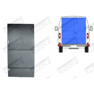 Дверь Задняя (левая) До Крыши, Без Выреза Под Стекло POLCAR для Mercedes T1 (207-410) 1977-1995 - фото