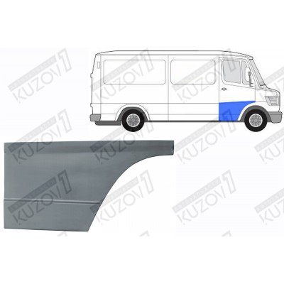 Дверь Передняя (правая) 1/2 Высоты Двери POLCAR для Mercedes T1 (207-410) 1977-1995 - фото