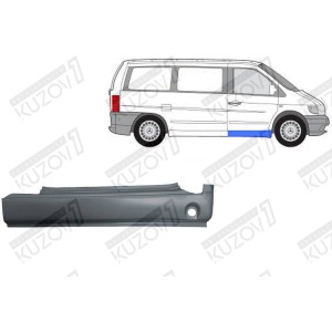 ПОРОГ (ПРАВЫЙ) ПОД ПЕРЕДНЮЮ ДВЕРЬ, ОРИГИНАЛ, 0.8 ММ, ПОЛЬША - фото