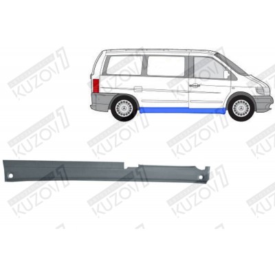 Порог (правый) Вся Длина POTRYKUS для Mercedes VITO 1996-2003 - фото