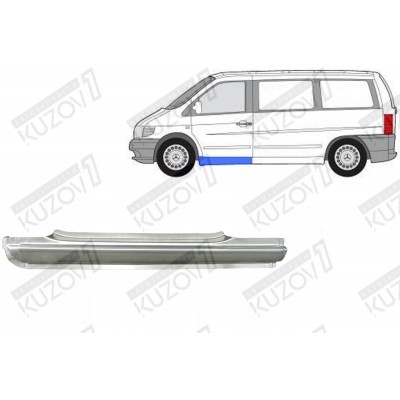 Порог (левый) POTRYKUS для Mercedes VITO 2003-2010 - фото