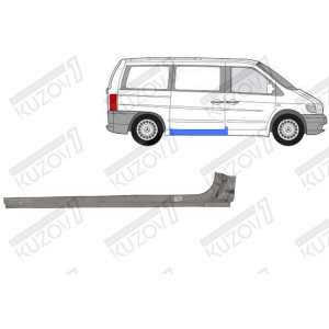 ПОРОГ (ПРАВЫЙ) ПОД БОКОВОЙ СДВИЖНОЙ ДВЕРИ, ОРИГИНАЛ, 0.8 ММ, ПОЛЬША - фото