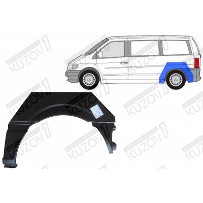 Арка задняя (левая) Klokkerholm для Mercedes VITO 2003-2010 - фото