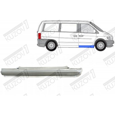 Порог (правый) POTRYKUS для Mercedes VIANO 2003-2010 - фото