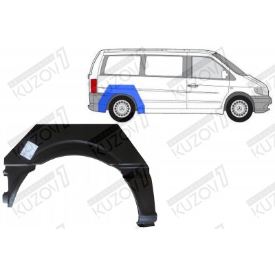 Арка задняя (правая) Klokkerholm для Mercedes VITO 2003-2010 - фото