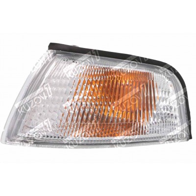 Указатель поворота (левый) Белый, DEPO для Mitsubishi Lancer 1995-1997 - фото