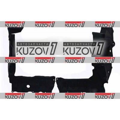 Защита Двигателя Боковая Левая + Правая (пластик) Florimex для Nissan ALMERA 2002-2006 - фото