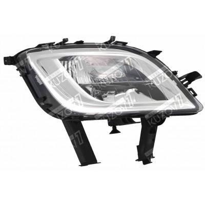 Противотуманная Фара+Поворот (правая) Хром, DEPO для OPEL ASTRA J 2010-2012 - фото