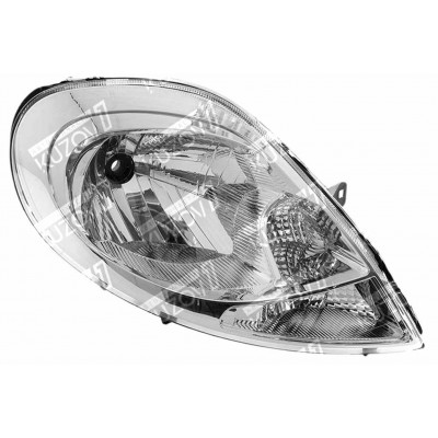 Передняя фара (правая) С Белым Поворотом, DEPO для RENAULT TRAFIC 2006-2014 - фото