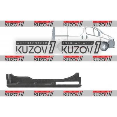 Порог (правый) Klokkerholm для RENAULT TRAFIC 2006-2014 - фото