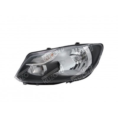 Передняя фара (левая) H4, Хром, TYC для Volkswagen CADDY 2010-2015 - фото
