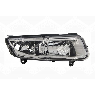 Противотуманная фара (правая) С Дневным Ходовым Огнем, H8/P21w, TYC для Volkswagen POLO 2009-2015 - фото